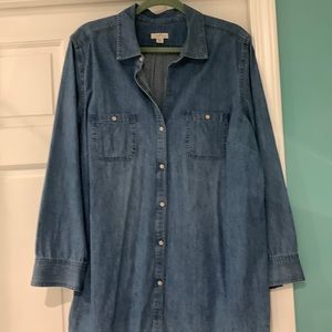 Plus Size j Jill denim shirt